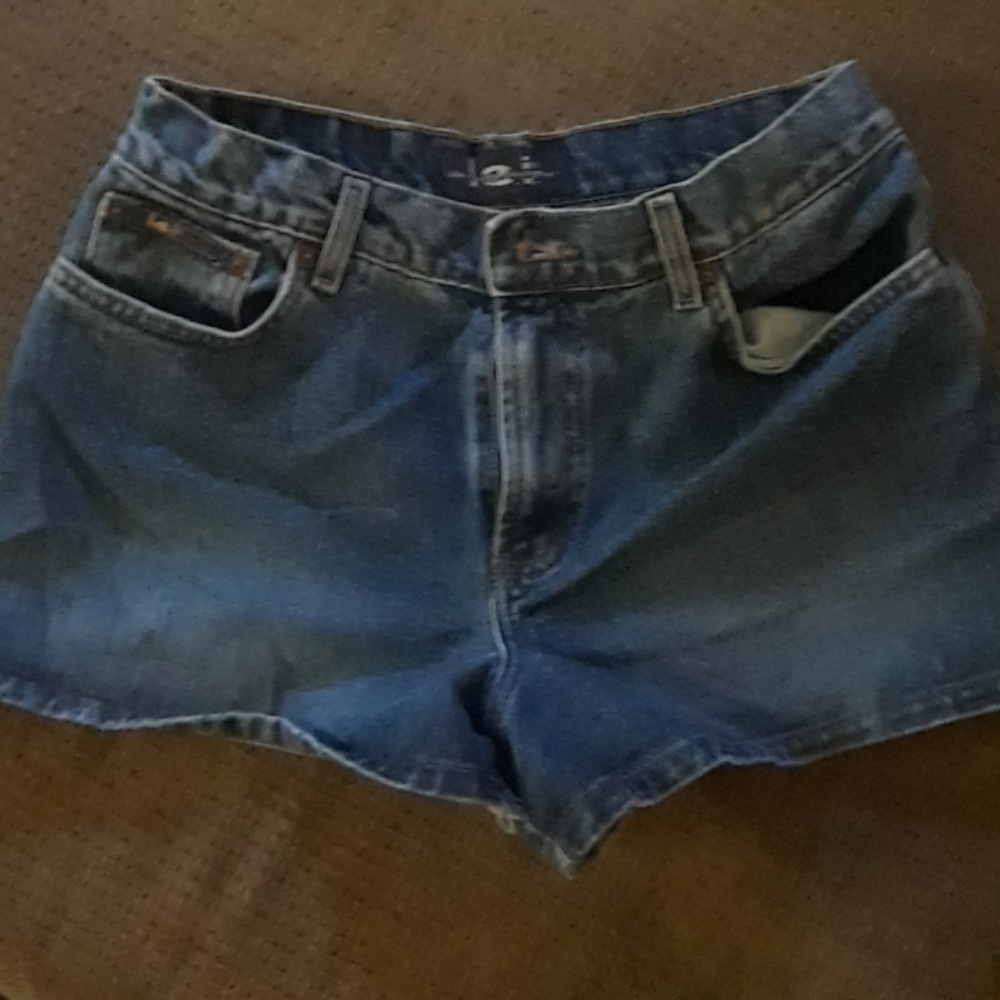 High wasted jean shorts